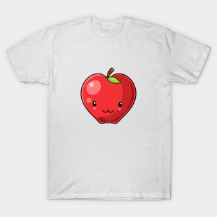 Kawaii apple fruit (red) T-Shirt